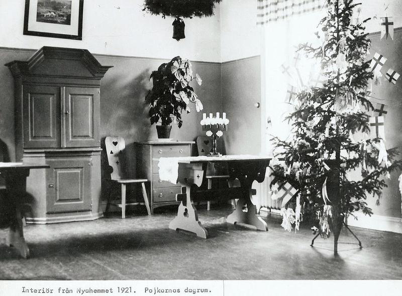 Pojkarnas dagrum i Nya Hemmet 1921.