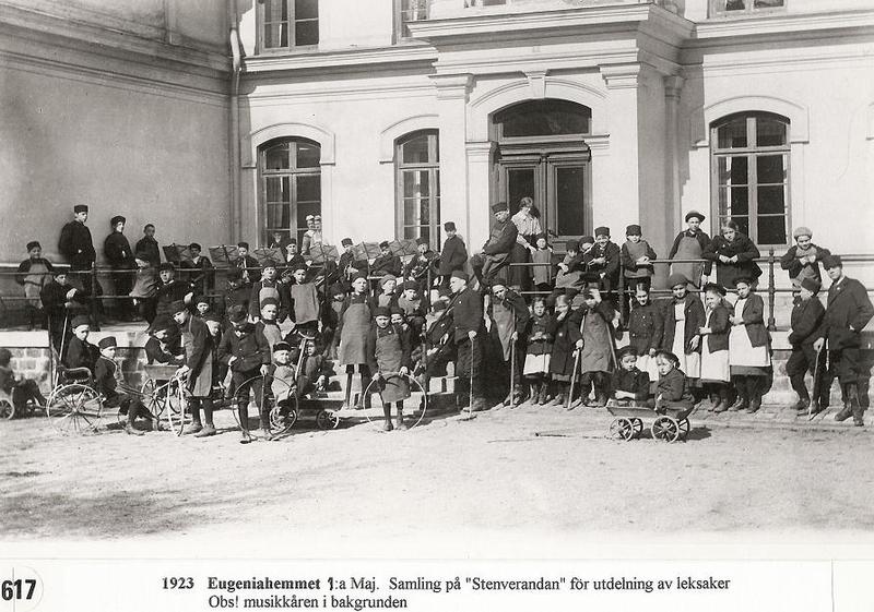 Samling på Stenverandan 1923.