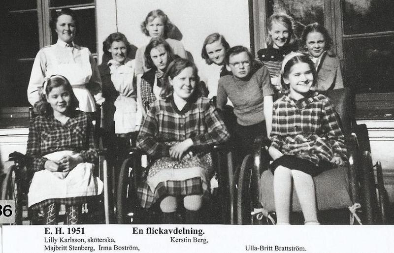 En flickavdelning 1951.