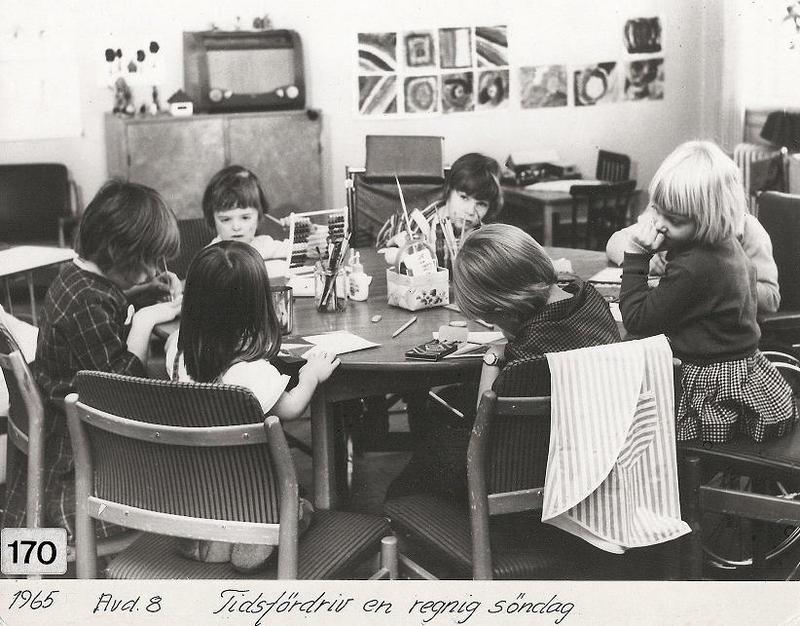 Pyssel på avd. 8 år 1965.