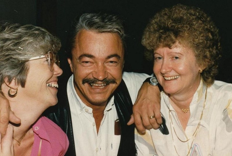 Sune Nordgren på återföreningsträff i Åre 1986.