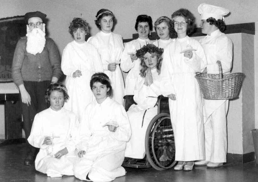 Gunnel Källqvist lucia 1959.