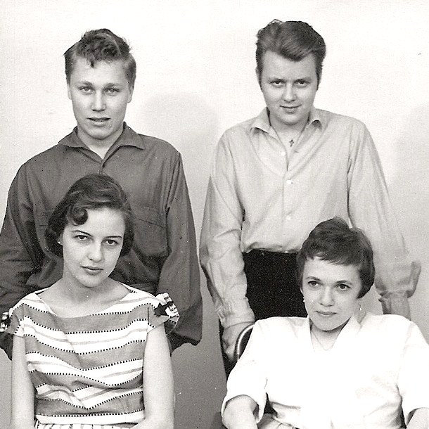 Bobby, Helge, Api och Elsie.