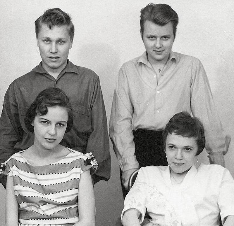 Bobby, Helge, Api och Elsie.