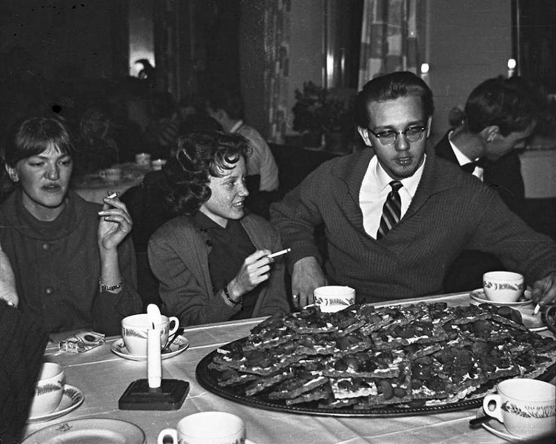 Eivor Albinsson, Gun och Sven-Erik "Solla" Carlsson 1958.