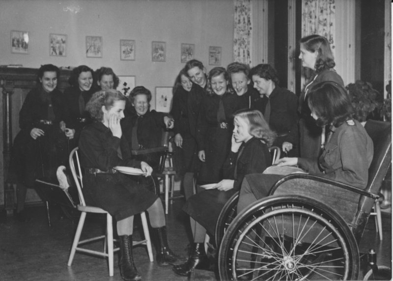 Norrbacka scoutkår på Eugeniahemmet 1949