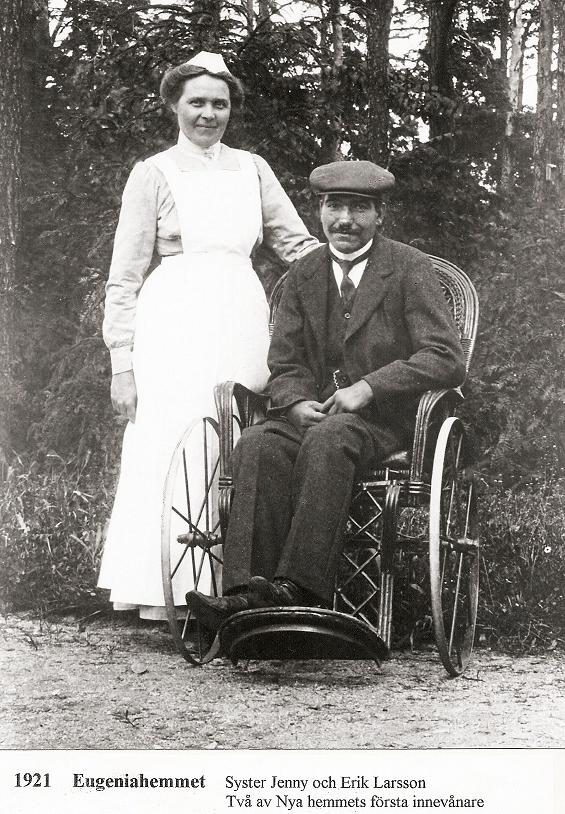 Syster Jenny och Erik Larsson 1921.