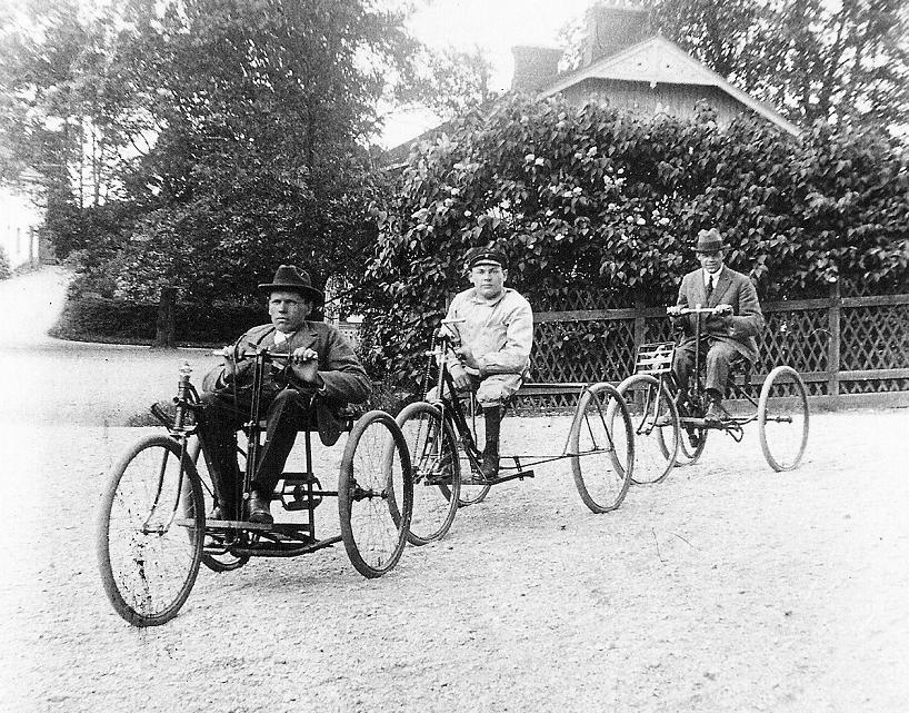 Tre cyklister 1926.