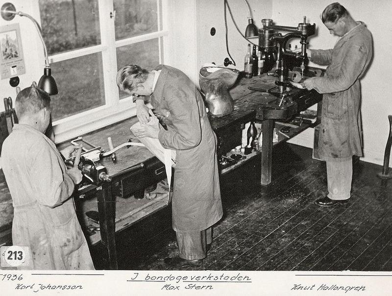 Bandageverkstaden 1936.
