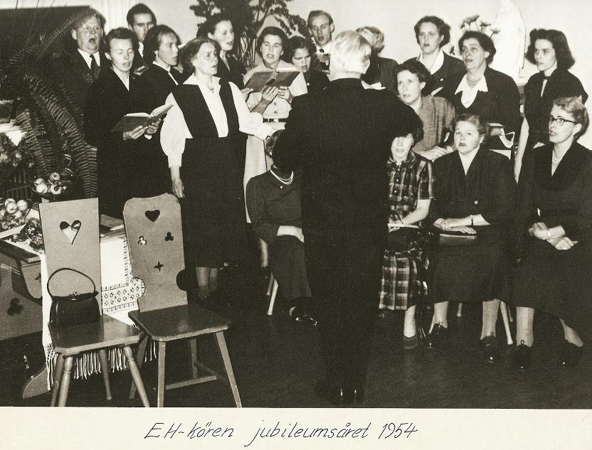 75-årsjubiléet 1954, Eh-kören.