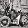 Rolf på sin moped 1960.