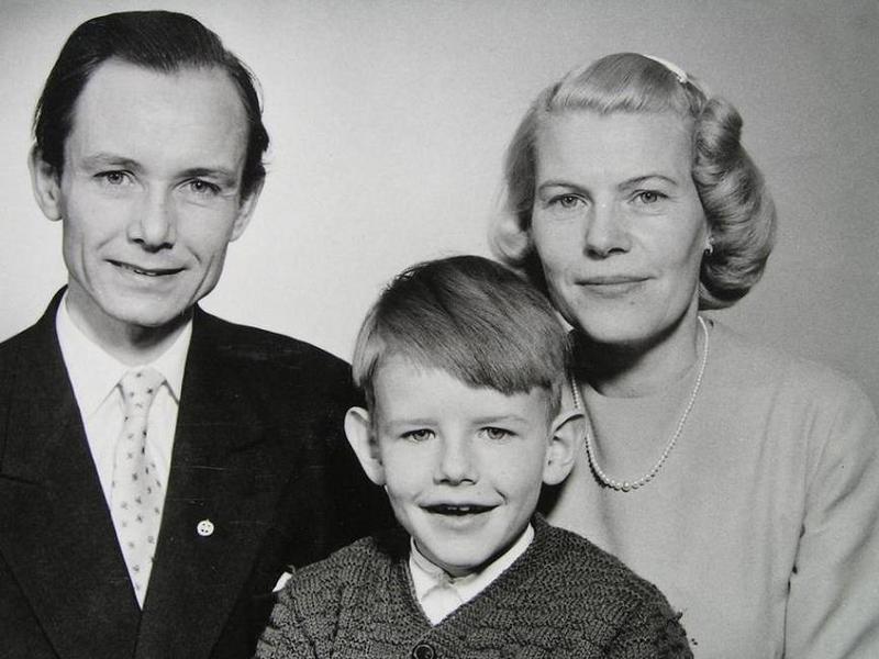 Rektor Gert Boström med familj.