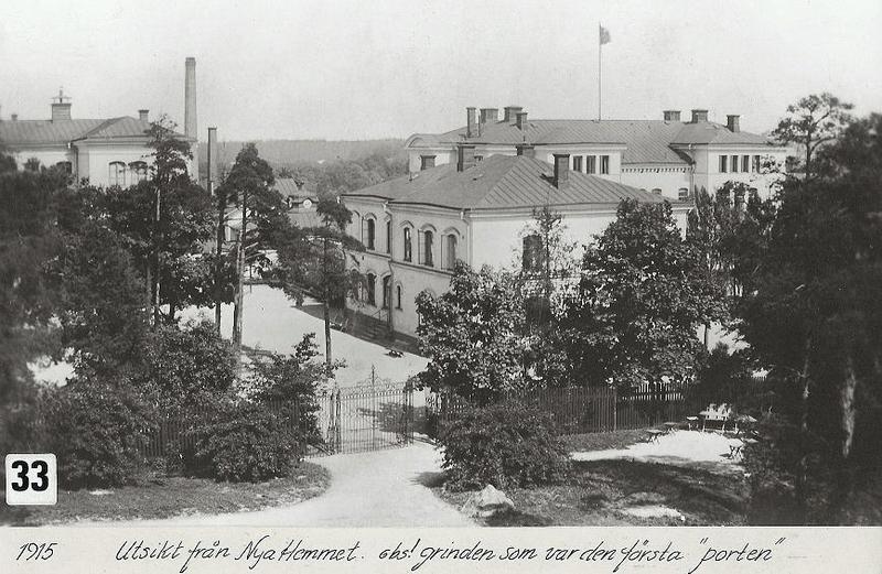 Utsikt från Nya Hemmet 1915.