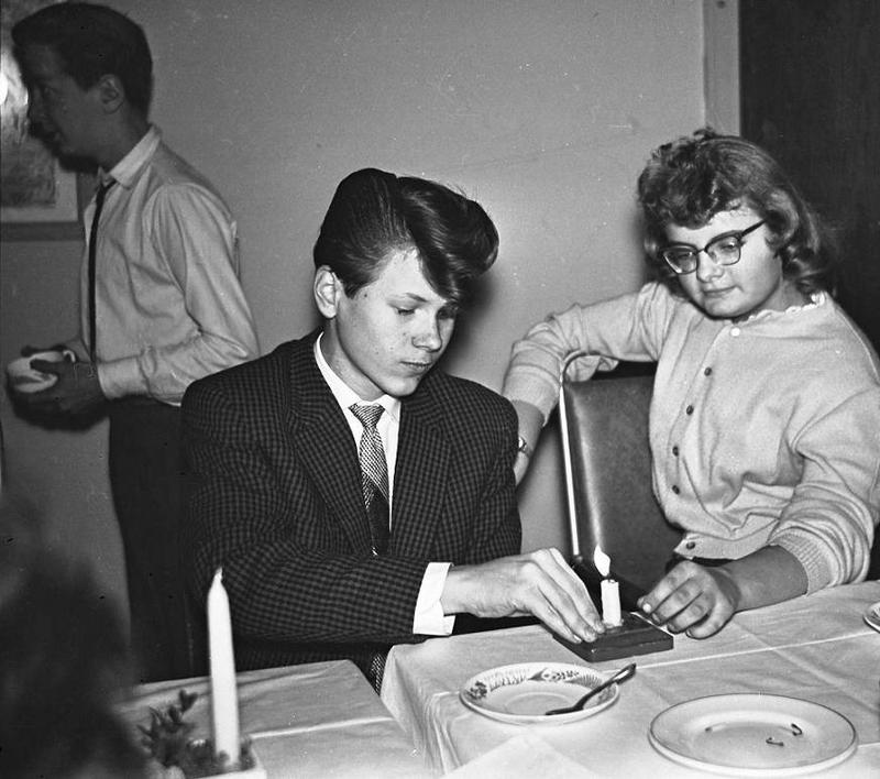Göran Svanborg och Inger Gustavsson 1958.