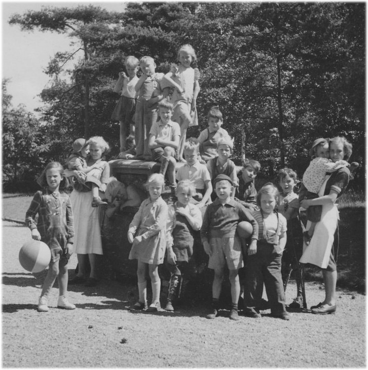 Sommarkollo på skolhemmet 1949